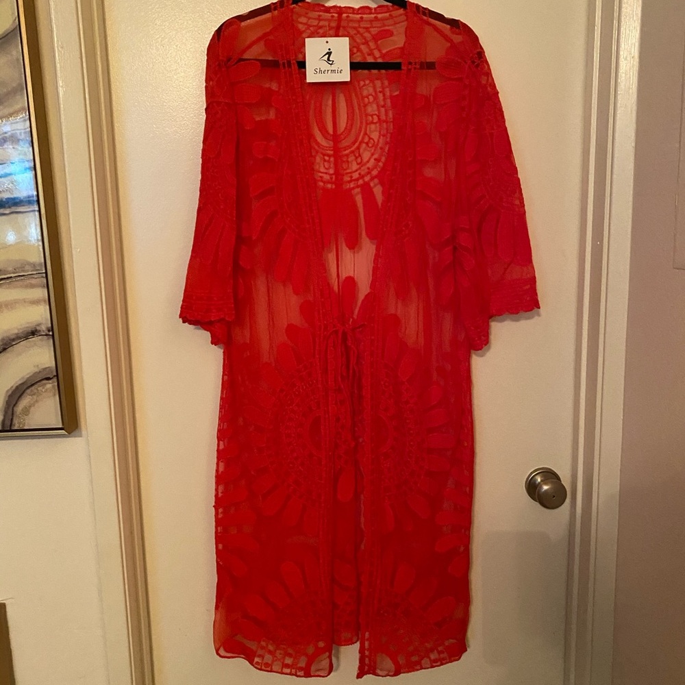 Lace coverup